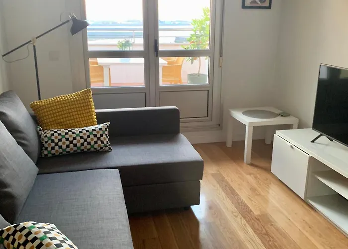 Atico Gran Terraza Poniente Playa Con Garaje, Wifi - Vut-5109-as Apartman Gijón